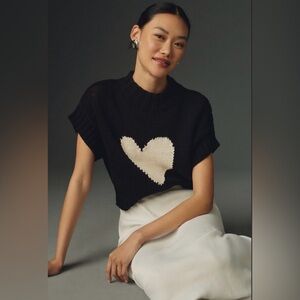 Anthropologie Maeve Mock-Neck Extended Shoulder Sweater Vest size 1X